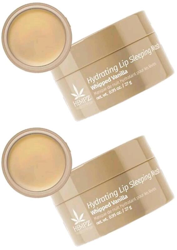 2 New HEMPZ Hydrating Lip Sleeping Masks : Whipped Vanilla