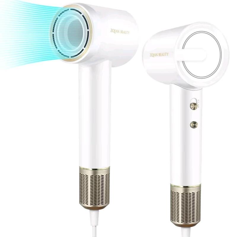 New Zquian Beauty Blow Dryer, High Speed Hair Dryer, 200 Million Negative Ionic Hair Dryer, Fast Drying Low Noise Hairdryer
