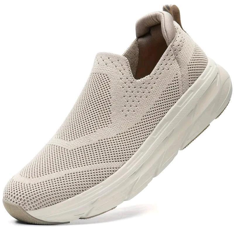 New Size 8.5 Women's STQ Slip On Shoes Breathable Lightweight Pregnancy Shoes Walking Tennis Sneakers Cushion Comfort Plantar Fasciitis Workout for Standing All Day - Taupe