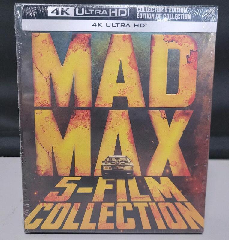 New - MAD MAX Blu-Ray 5-Film 4K Ultra HD Movie Collection . Sealed