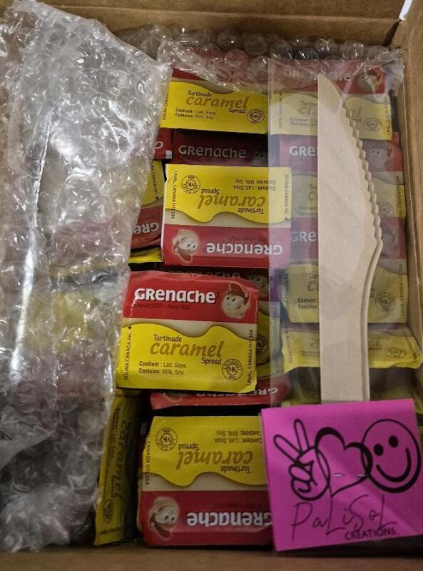 25 New Packets Grenache Tartinade Caramel Spread