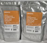 2 As New Packs David's Tea Organic Cinnamon Rooibos Chai Loose Tea
