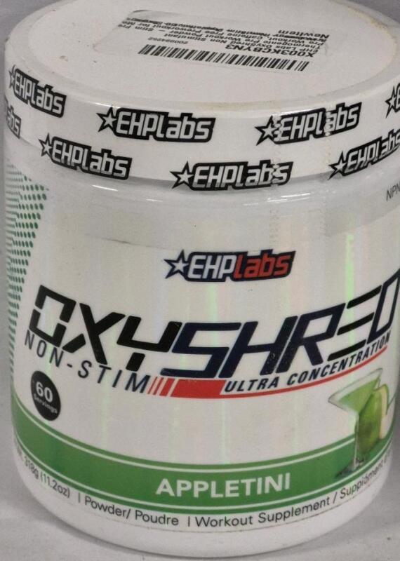 New EHP Labs Oxyshred Non-Stim Ultra Concentration Appletini Supplement