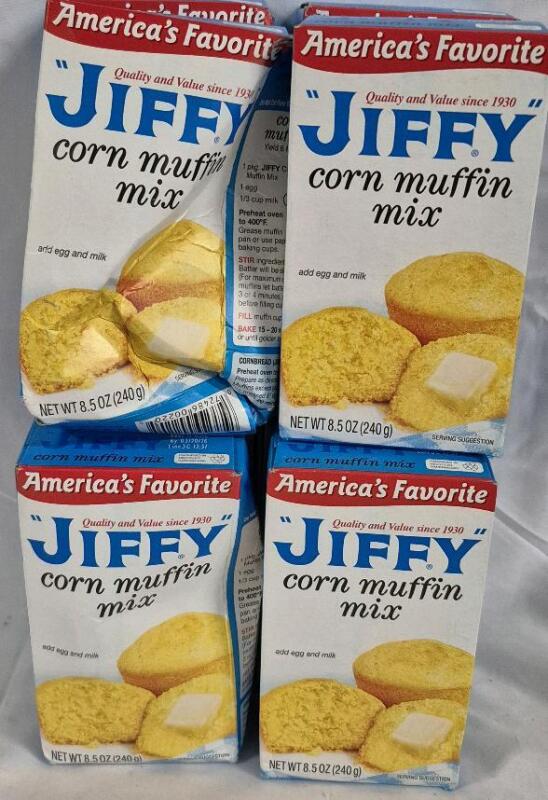 8 New Boxes Jiffy Corn Muffin Mix Just Add Egg & Milk