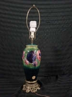 MOORCROFT vintage large floral table lamp , Amazing Colours