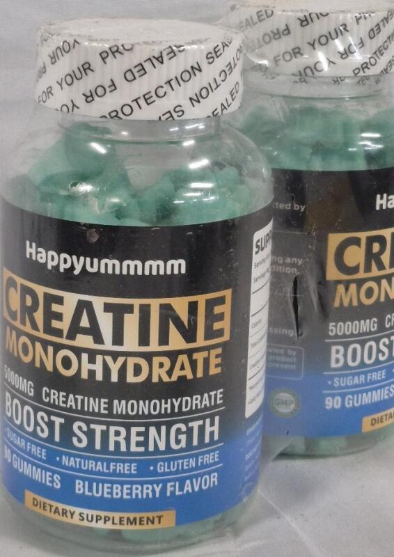 180 New Gummies Happyummmm Creatine Monohydrate Supplement Boost Strength