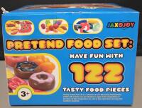 New Jaxojoy Pretend Food Set With 122 Pieces