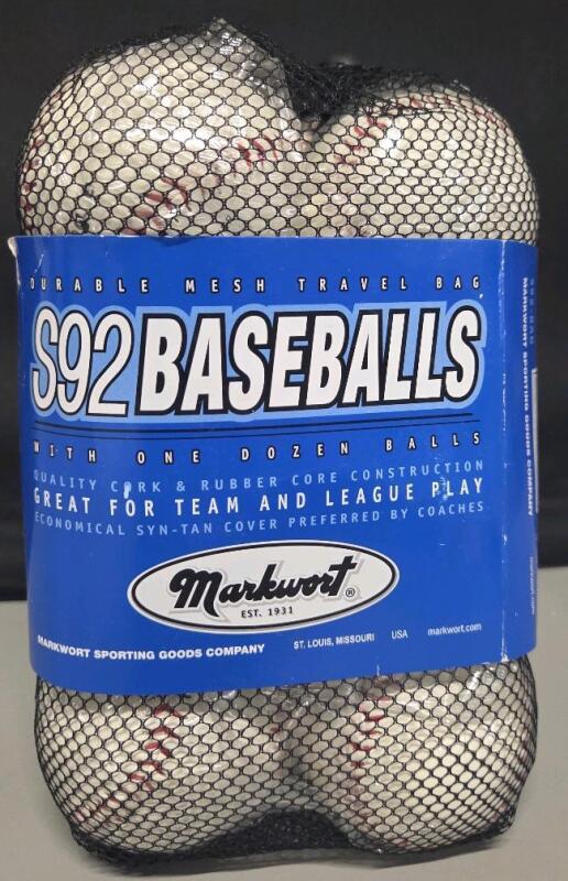 New Markwort S92 Baseballs 1 Dozen Balls
