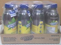 (BB 04-FEB-24) 12 Case Of Snapple Zero Lemon Tea