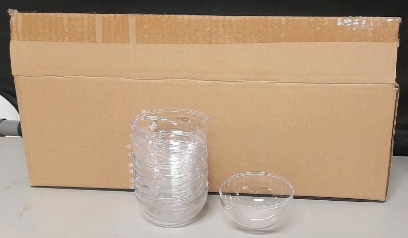 8 Packs of Clear Plastic Fillable Ornament Balls