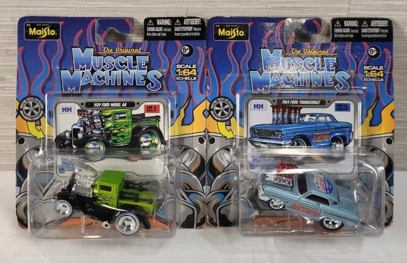 2012 The Original Muscle Machines Diecast Model Cars , 1:64 Scale . Sealed . Some wear to card backs