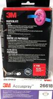 New 3M 2-Pack P100 Pro Particulate Filters For 3M Bayonet Mount Respirator & 3M 4-Pack Accuspray Atomizing Head Refill Kit For PPS Series 2.0, Clear Transparent [Use By 06/2029]