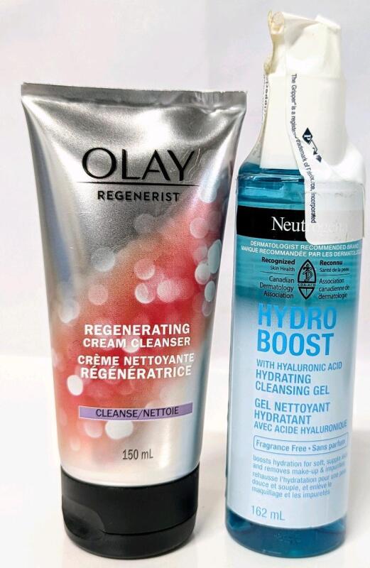 New OLAY Regenerist Regenerating Cream Cleanser & NEUTROGENA Hydro Boost Hydrating Cleansing Gel