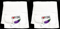 [Adults Only] 2 New Funny Adult Gift Hand Towels / C<3M Rags In Equally Funny Gift Boxes