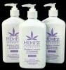 3 New HEMPZ Blueberry Lavender & Chamomile Herbal Body Moisturizers