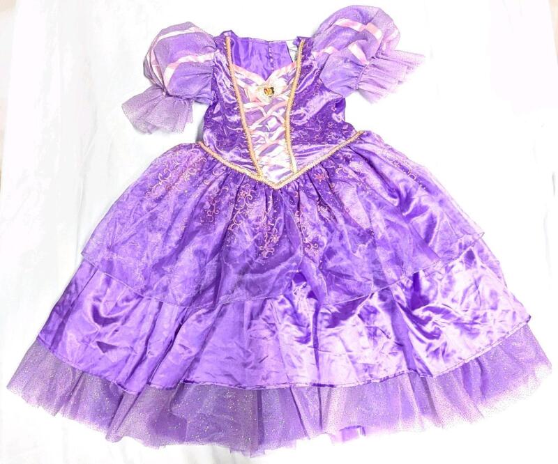 Size MED (7-8) Disney Princess RAPUNZEL Ball Gown, Some Flyaways on Ribbons