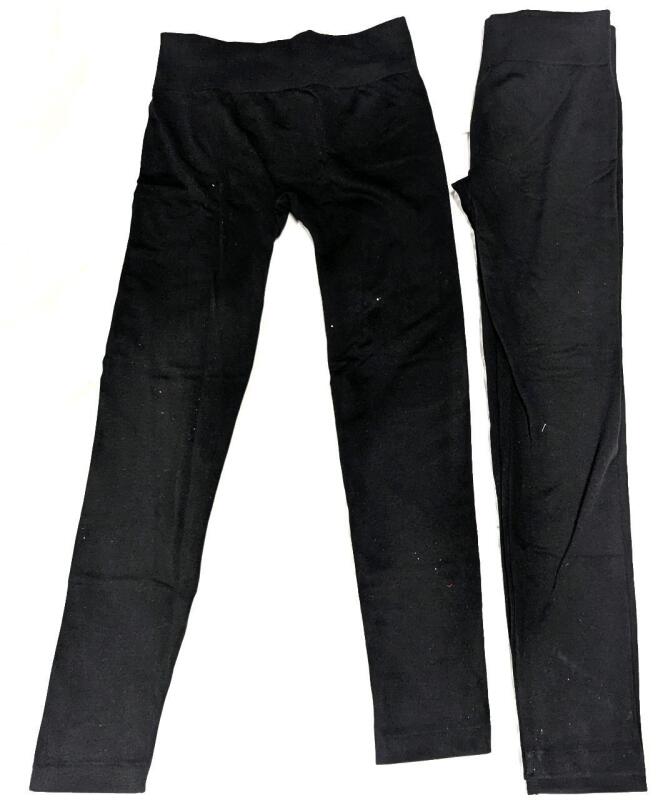2 New Size XL Women's LEMON 6854002 Fleece-Lined Leggings