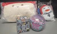 New Toys Lot With Sealed Plushes and Disney 100 Anniversary Rubiks Cube