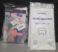 New Party Supply For Mermaid Themed Party and 8 New ValuMost Plastic Tablecovers