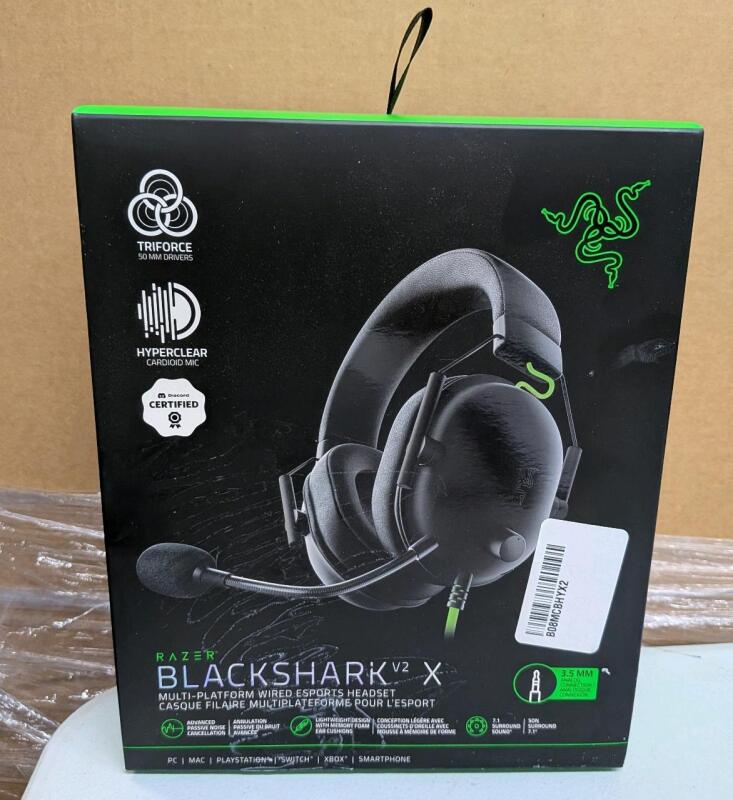 New Razer Blackshark V2 X Wired Esports Headset