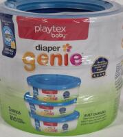 3 New Packs Playtex Baby Diaper Genie Pail System Refills