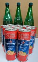[BB Perrier: 07/18/25 SanPellegrino: 09/2024] 13 New Beverages 3 Bottles Perrier & 12 Cans. SanPellegrino.