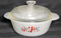 Vintage Fire King ' Primrose ' Pattern Small Dish with Lid