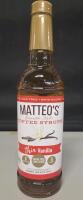 New Matteos Coffee Syrups Thin Vanilla