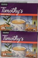 [BB 2025 MR 01] 48 New K-Cup Pods Timothy's Chai Latte