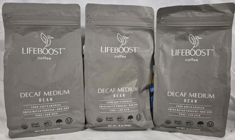 [BB 11/25] 3 New Lifeboost Coffee Beans - Decaf Medium