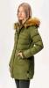 New Size LG Women's Orolay Down Jacket with Faux Fur Trim Hood