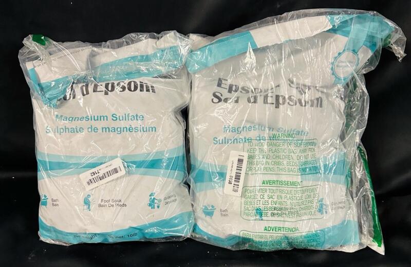 2 Bags of Epson Salt (10 lb) - See Description