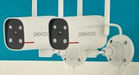 New Dekco 2K Wi-Fi Security Camera, DC4L - Google Home Compatible