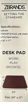 New ZBrands Brown Leather Desk Pad