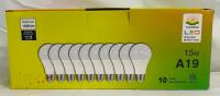10-Pack of A19 15w Non-Dimmable Light Bulbs