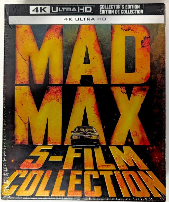 New 4K Ultra HD Blu-ray Collectors Edition MAD MAX 5-Film Collection Box Set