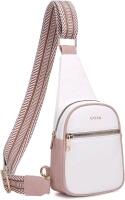 New New YALUXE Sling Bag for Women Vegan Leather Crossbody Bag Trendy Crossover Chest Purse