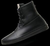 New Size 12 Men's GROUNDED PEOPLE [Billie Black] Handmade Classic Lace Up High Top Fashion Sneakers Comfortable Walking Shoes - Made with Cruelty Free Leather GRD004A-01