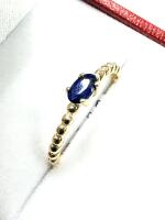 10KT Yellow Gold Natural Blue Sapphire (0.35ct) Ring, Size 6, Retail $2000.00.