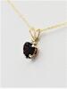 10KT Yellow Gold Natural Garnet (0.93ct) and White Topaz Heart Shape Pendant with Gold Plated Sterling Silver Chain, W/A $650.00. - 4