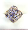 Gold Plated Sterling Silver Natural Tanzanite (1.20ct) Ring, Size 9, W/A $650.00. Tanzanite is the birthstone for December. - 2