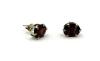 Sterling Silver Natural Garnet (1.12ct) Earrings, W/A $600.00. Garnet is the birthstone for January.