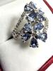 Sterling Silver Natural Tanzanite (1.13ct) with CZ Ring, Size 8.25, W/A $750.00. Tanzanite is the birthstone for December. - 3
