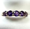 Gold Plated Sterling Silver Natural Amethyst (1.41ct) Ring, Size 8, W/A $550.00. Amethyst is the birthstone for February. - 2