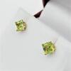 14KT Yellow Gold Natural Peridot (0.70ct) Stud Earrings, W/A $450.00. Peridot is the birthstone for August. - 2
