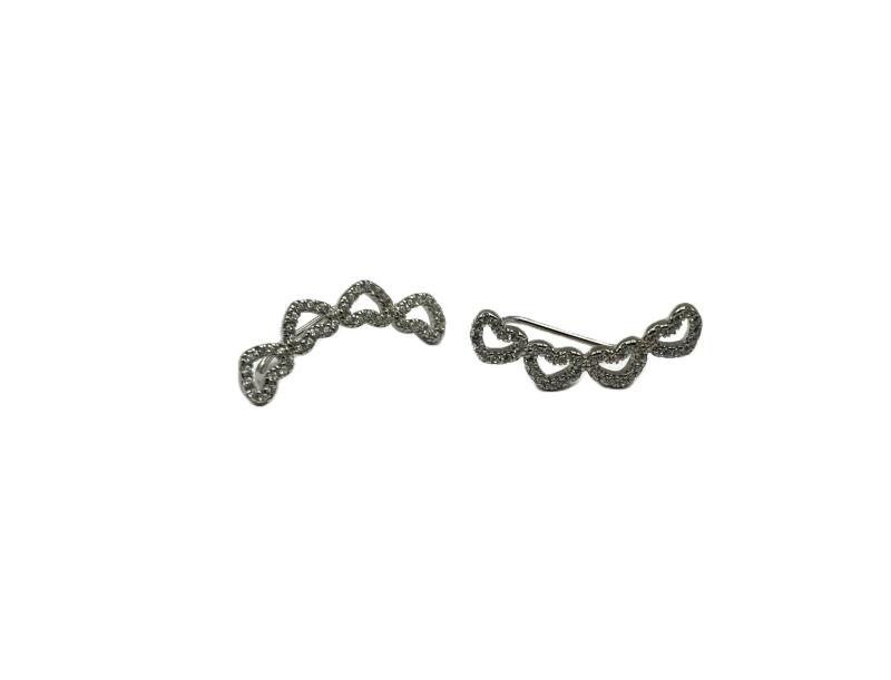 Sterling Silver CZ Earrings, W/A $700.00.