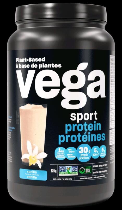 New VEGA Plant-Based Sport Protein Powder, Vanilla Flavour [ BB 04/2026 ]