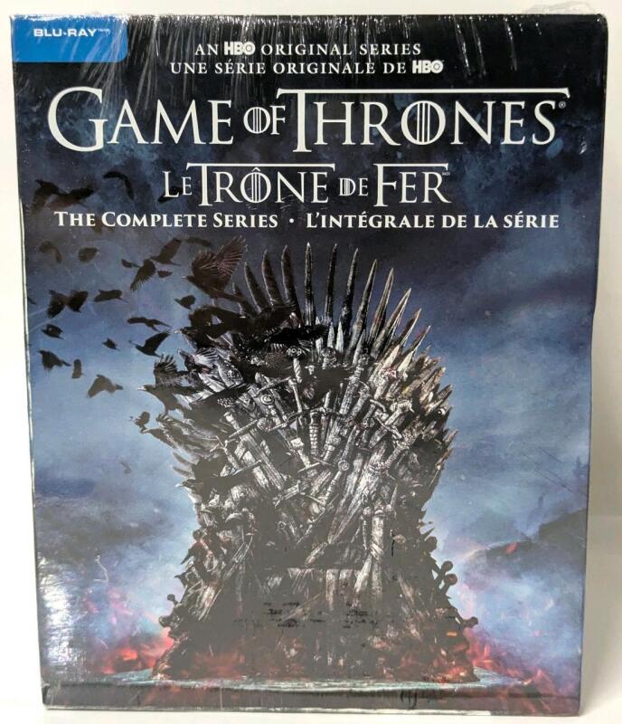 New Blu-Ray GAME OF THRONES : The Complete Series Box Set (33 Disks / 3794 Minutes! )