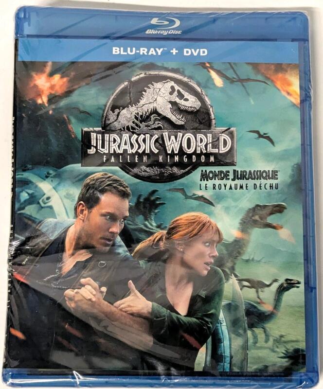 New Blu-Ray + DVD : JURASSIC WORLD : FALLEN KINGDOM