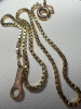 10KT JWD yellow Gold Box Chain Bracelet - 5